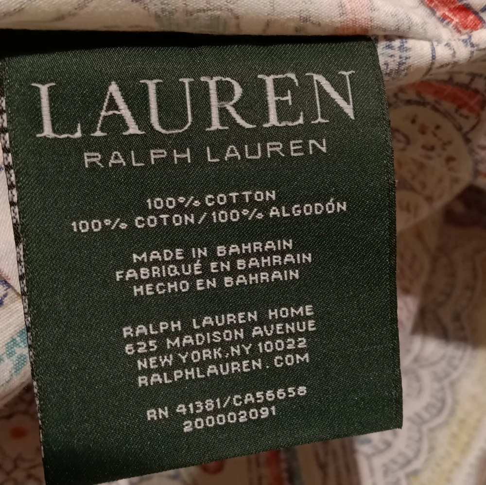 Ralph Lauren Paisley Standard Pillow Shams *Pair*